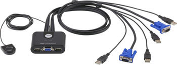 2-Port KVM-Switch VGA mit USB, Aten 