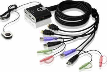 2-Port KVM-Switch HDMI mit USB/ Audio Aten 