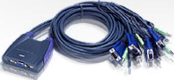 Aten KVM CS64US 4-fach KVM-Switch Anschüsse: USB+VGA+Audio