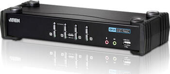 Aten KVM CS1764 4-fach KVM-Switch Anschüsse: USB+DVI+Audio
