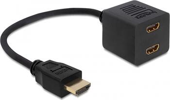 Monitor-Adapter HDMI 1x Stecker auf 2x Buchse 