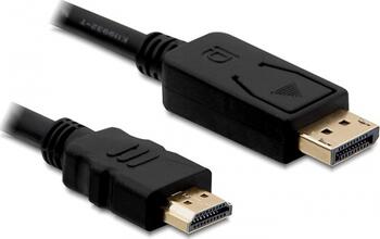 1m DisplayPort > HDMI-Kabel Stecker/ Stecker DeLock 