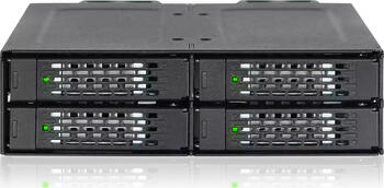 ICY DOCK ToughArmor MB699VP-B V3 4 x U&period;2 &sol; U&period;3 NVMe PCIe 4&period;0 SSD zu 4 x SlimSAS &lpar;SFF-8654&rpar; kompatibel zu Tri-Mode