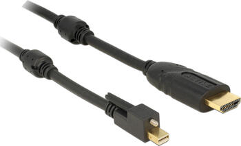 2m Mini DisplayPort > HDMI Stecker/ Stecker schwarz DeLOCK