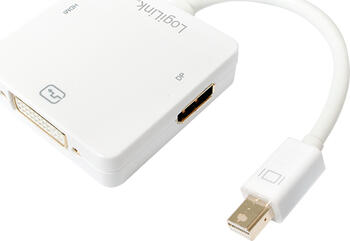 Adapter Mini-DisplayPort 1.2 > HDMI/ DVI/ DisplayPort 1.2 LogiLink