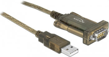 Delock Adapter USB 2.0 Typ-A > 1 x Seriell DB9 RS-232 