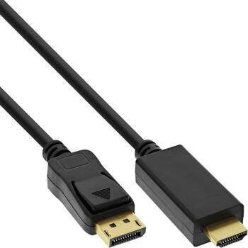 5m InLine Displayport/HDMI Kabel 4k/60Hz schwarz
