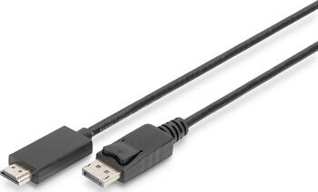 1m Digitus DisplayPort 1.2/HDMI 2.0 Adapterkabel schwarz