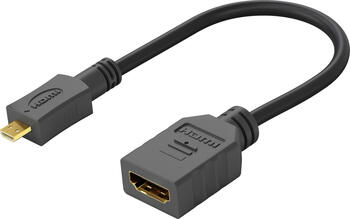 Micro HDMI / HDMI-Adapter, 4K/60Hz HDMI stecker/ buchse
