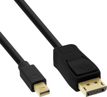 1,5m InLine Mini DisplayPort zu DisplayPort Kabel, schwarz 