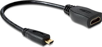 0,23m Kabel High Speed HDMI mit Ethernet - HDMI Micro-D HDMI-A Buchse
