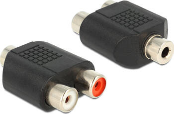 Delock Adapter Audio Klinke 3,5 mm Buchse > 2 x Cinchbuchse 