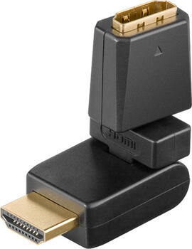 HDMI-Adapter A-Buchse > A-Stecker 360° frei abwinkelbar HDMI-Adapter A-Buchse > A-Stecker 360° frei abwinkelbar