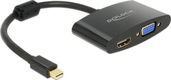 Delock Adapter mini Displayport 1.1 Stecker > HDMI / VGA B. 