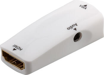 Kompakter HDMI zu VGA Adapter inkl. Audio, buchse/ buchse
