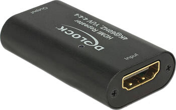 Delock HDMI Repeater 4K 60 Hz UHD 30 m  HDMI A Buchse > Buchse mit Schraubanschluss