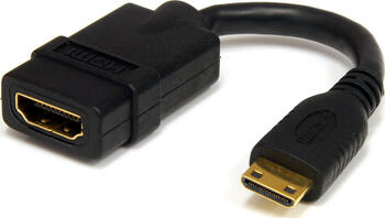 13cm StarTech HDMI Typ A [Buchse] auf Mini HDMI [Stecker] 