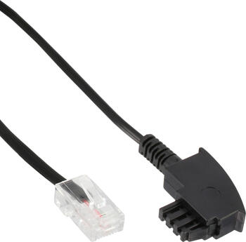 0,5m InLine TAE-F Kabel für DSL-Router, TAE-F Stecker an RJ4