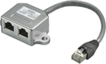 0,15m goobay Kabel-Splitter, CAT 5 Ethernet + ISDN; FTP