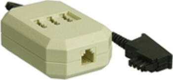 0.2m goobay Verlängerungsbox, TAE-F Stecker > 3x TAE N/F/N