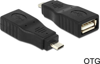Delock Adapter USB Micro B Stecker > USB 2.0 Buchse OTG 