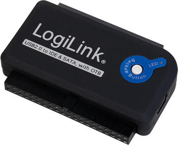 Logilink USB 2.0 Adapter zu IDE & SATA Adapter mit OTB 
