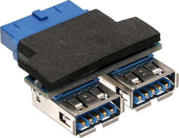 InLine USB 3.0 Adapter, 2x Buchse A auf Pfostenanschluss