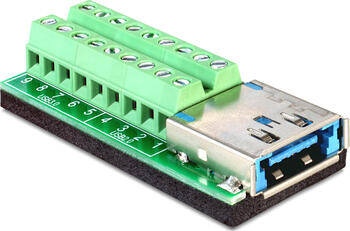 Delock Multiport USB 3.0+eSATAp Buchse>Terminalblock 18 Pin 