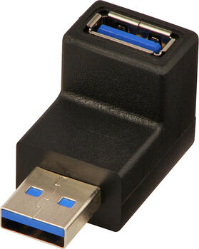 USB 3.0 Adapter Typ A 90 grad nach unten Stecker - Kupplung 