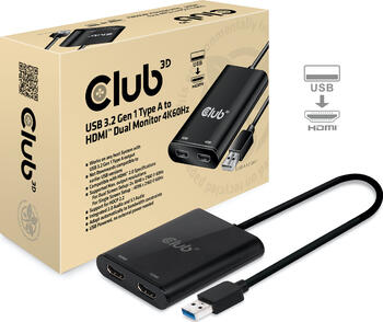 Club 3D SenseVision CSV-1474 USB > HDMI 2.0 Dual Monitor 4K 60Hz