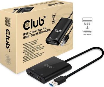 Club 3D SenseVision CSV-1474 USB > HDMI 2.0 Dual Monitor 4K 60Hz