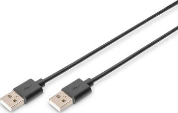 1&comma;8m USB Anschlusskabel Typ A Stecker&sol; Stecker ASSMANN