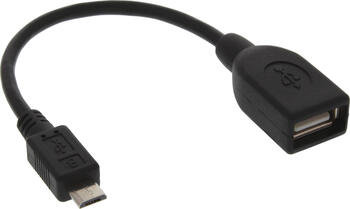 Adapterter Micro-USB Stecker auf USB A Buchse InLine
