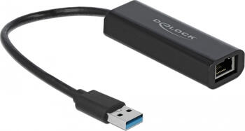 Delock Ethernet Adapter USB Typ-A Stecker zu 2,5 Gigabit LAN 