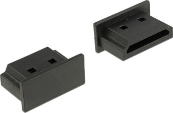 Delock HDMI-Staubschutzkappen für Stecker Schwarz 10 Stück