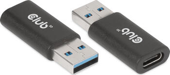 USB 3.2 Gen1 Typ-A auf USB 3.2 Gen1 Typ-C Adapter stecker/ buchse Club3D USB 3.2 Gen1 Typ-A auf USB 3.2 Gen1 Typ-C Adapter stecker/ buchse Club3D
