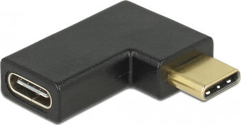 Delock Adapter SuperSpeed USB 10 Gbps (USB 3.1 Gen 2) USB Type-C Stecker > Buchse gewinkelt links / rechts