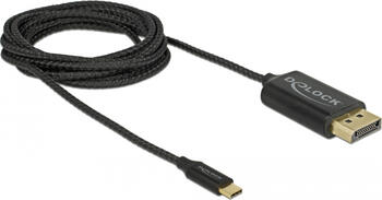 2m Delock USB Kabel Type-C zu DisplayPort (DP Alt Mode) 4K 60Hz koaxial