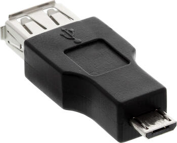 InLine Micro-USB OTG Adapter, Micro-B Stecker an USB-A Buchse