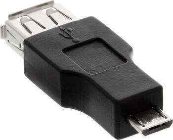 InLine Micro-USB OTG Adapter&comma; Micro-B Stecker an USB-A Buchse