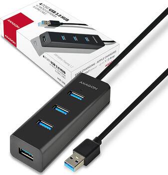 AXAGON USB-Hub&comma; 4x USB-A 3&period;0&comma; USB-A 3&period;0 &lbrack;Stecker&rsqb;