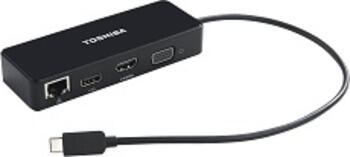 Toshiba Dynabook USB Adapter USB-C/ USB 3.1 - Netzwerk, HDMI, VGA und USB-A