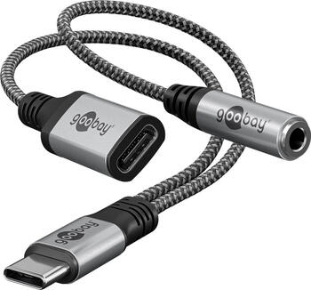 USB-C Adapter auf USB-C und Klinke, 3,5 mm AUX USB-C Adapter auf USB-C und Klinke, 3,5 mm AUX