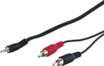10m Audio Adapterkabel AUX, 3,5 mm Klinke zu stereo Cinch- Stecker