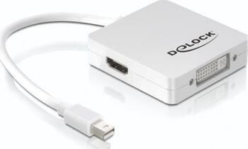 Adapter Mini-DisplayPort 1.1 Stecker > Displayport HDMI DVI DeLock