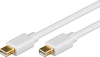 2m Mini DisplayPort-Stecker > Mini DisplayPort-Stecker für 4k/30Hz weiss goobay