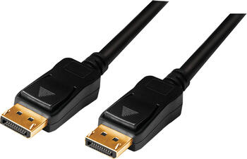 15m DisplayPort Stecker > DisplayPort Stecker schwarz LogiLink