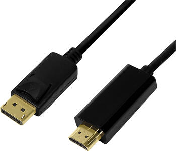 3m LogiLink Kabel DisplayPort > HDMI, schwarz 