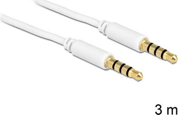 3m Audio-Kabel Weiß 4 Pin Stecker > Stecker 