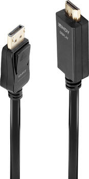 1m 4K Displayport-Kabel, Diplayport >HDMI, Lindy 1m 4K Displayport-Kabel, Diplayport >HDMI, Lindy